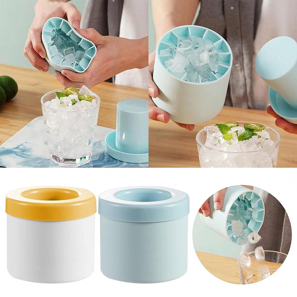 Silicone Cylinder Portable Ice Maker Bucket – Affordable Elegance